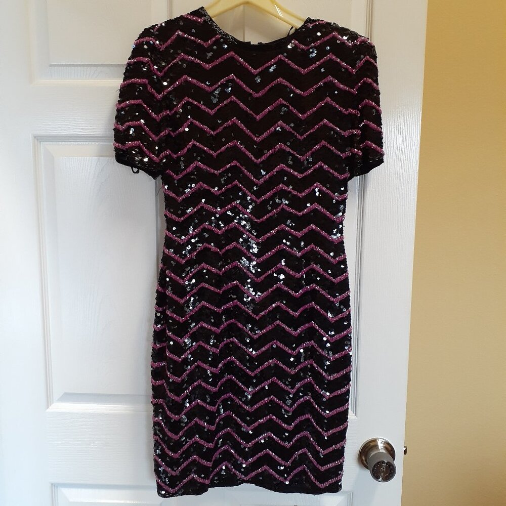 Joan Leslie Silk Sequin Mini Dress | Rare! Women's Size 8 | Excellent Condition!